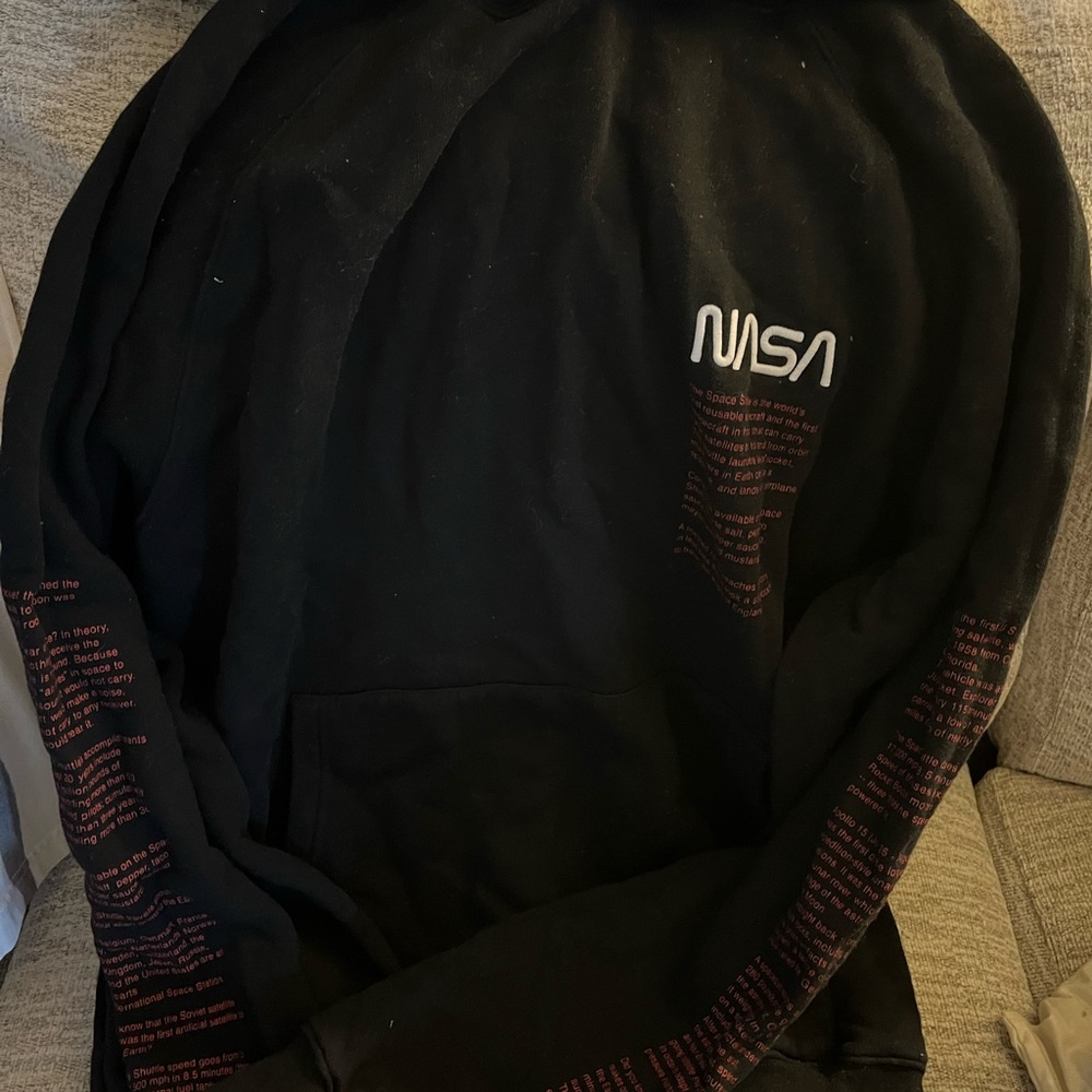 Heron Preston Black and Red NASA Sweater
